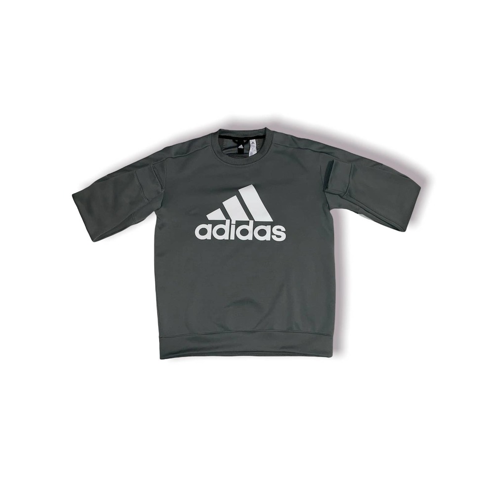 Men's Grey Adidas Crewneck Sweater/Sweatshirt